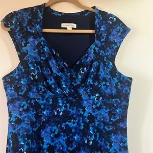 Beautiful vibrant blue Coldwater Creek dress
